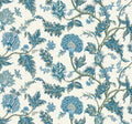 Monroe Blue Astoria Wallpaper by York Wallcoverings