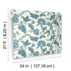 MX9624W Monroe Blue Astoria Wallpaper by York Wallcoverings