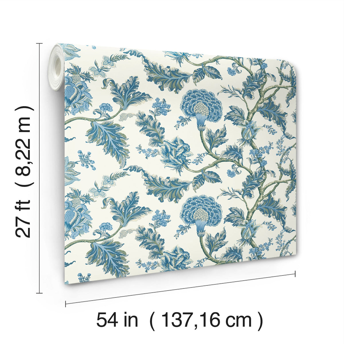 MX9624W Monroe Blue Astoria Wallpaper by York Wallcoverings