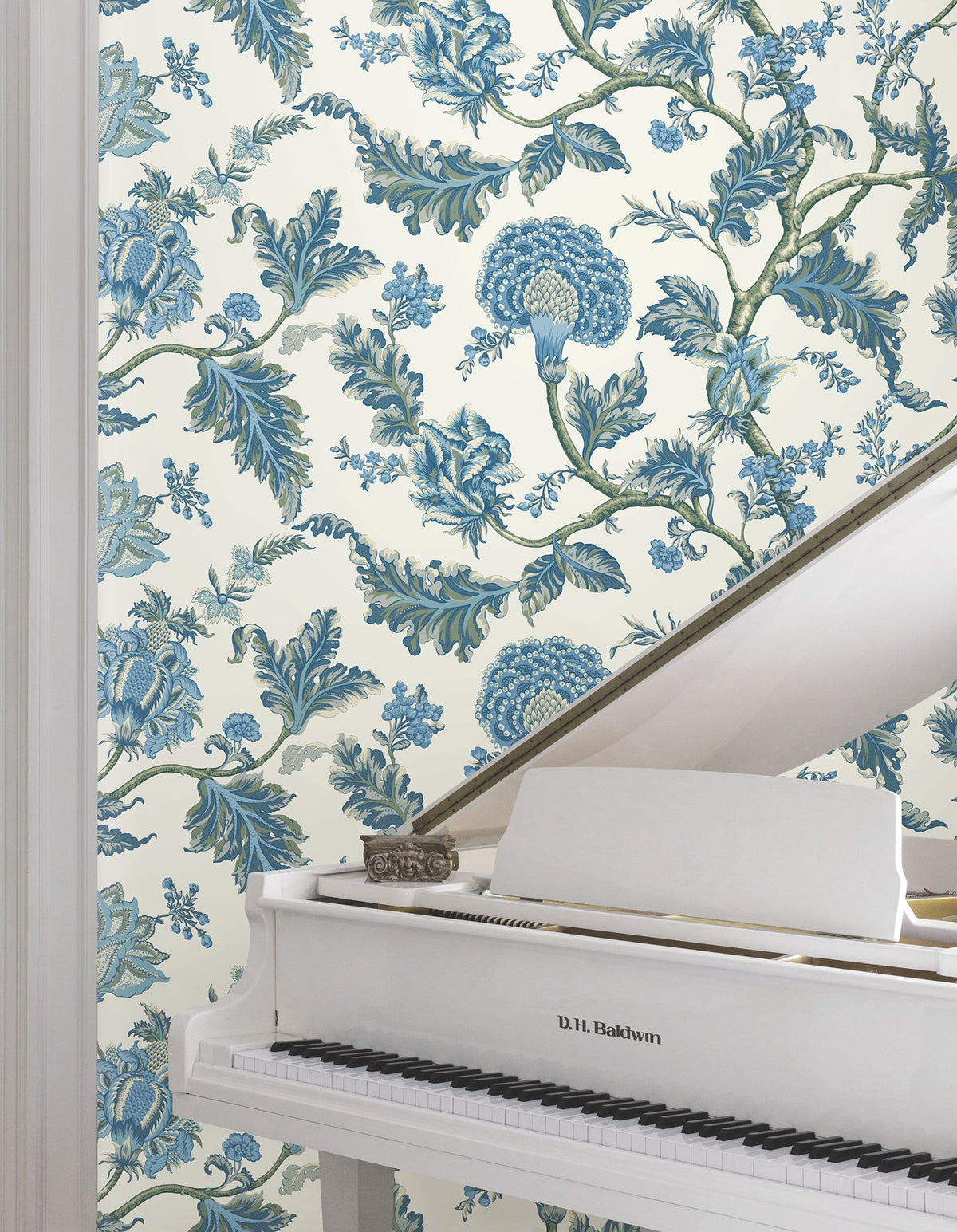MX9624W Monroe Blue Astoria Wallpaper by York Wallcoverings