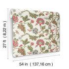 MX9625W Monroe Rhubarb Astoria Wallpaper by York Wallcoverings