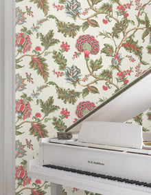 MX9625W Monroe Rhubarb Astoria Wallpaper by York Wallcoverings
