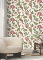 MX9625W Monroe Rhubarb Astoria Wallpaper by York Wallcoverings