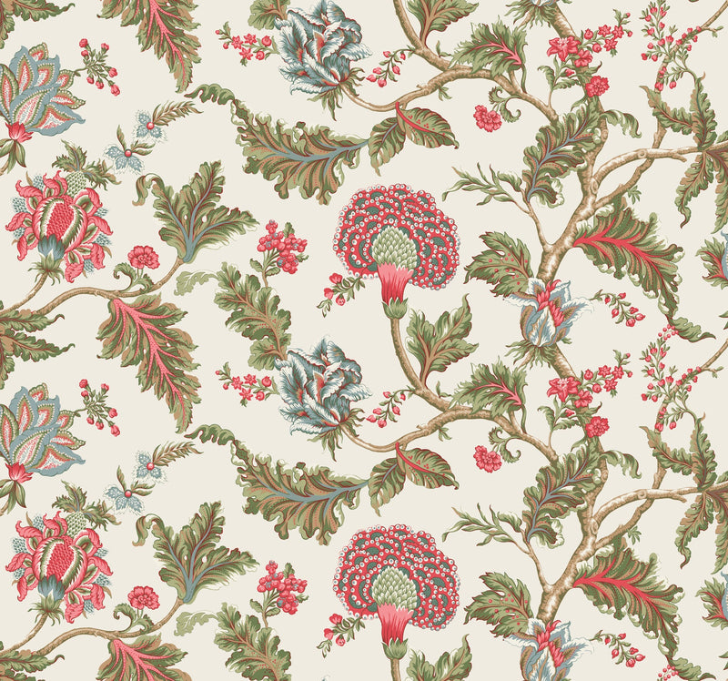 MX9625W Monroe Rhubarb Astoria Wallpaper by York Wallcoverings