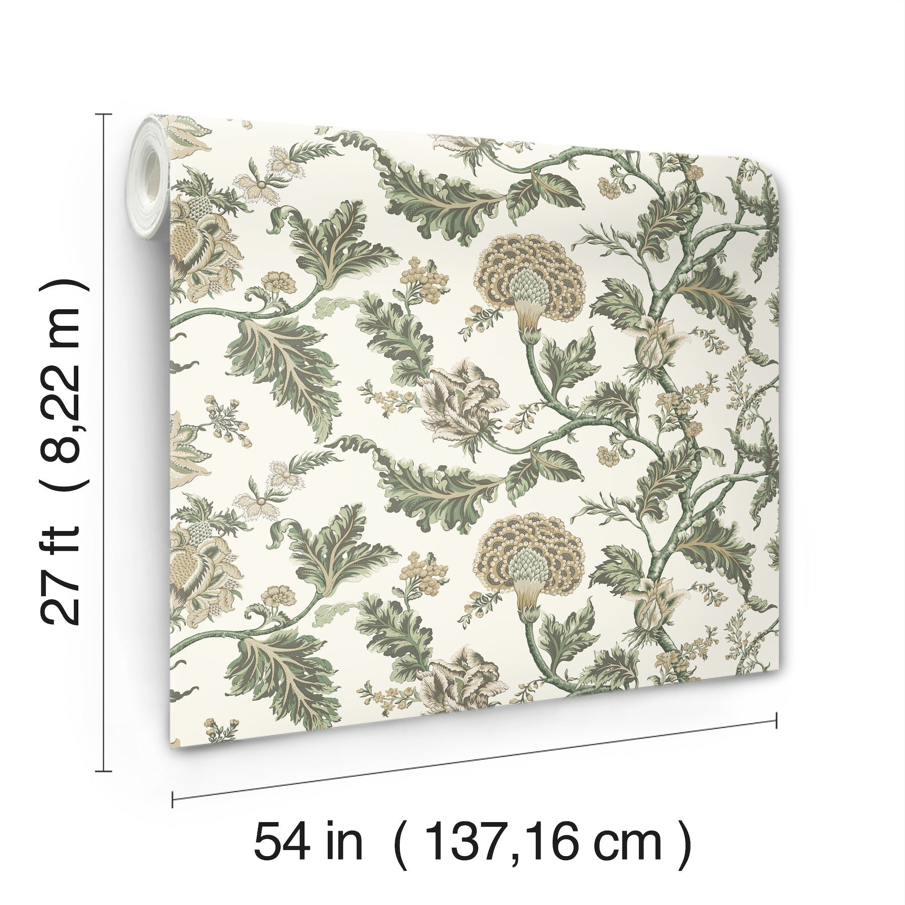 MX9626W Monroe Green Astoria Wallpaper by York Wallcoverings