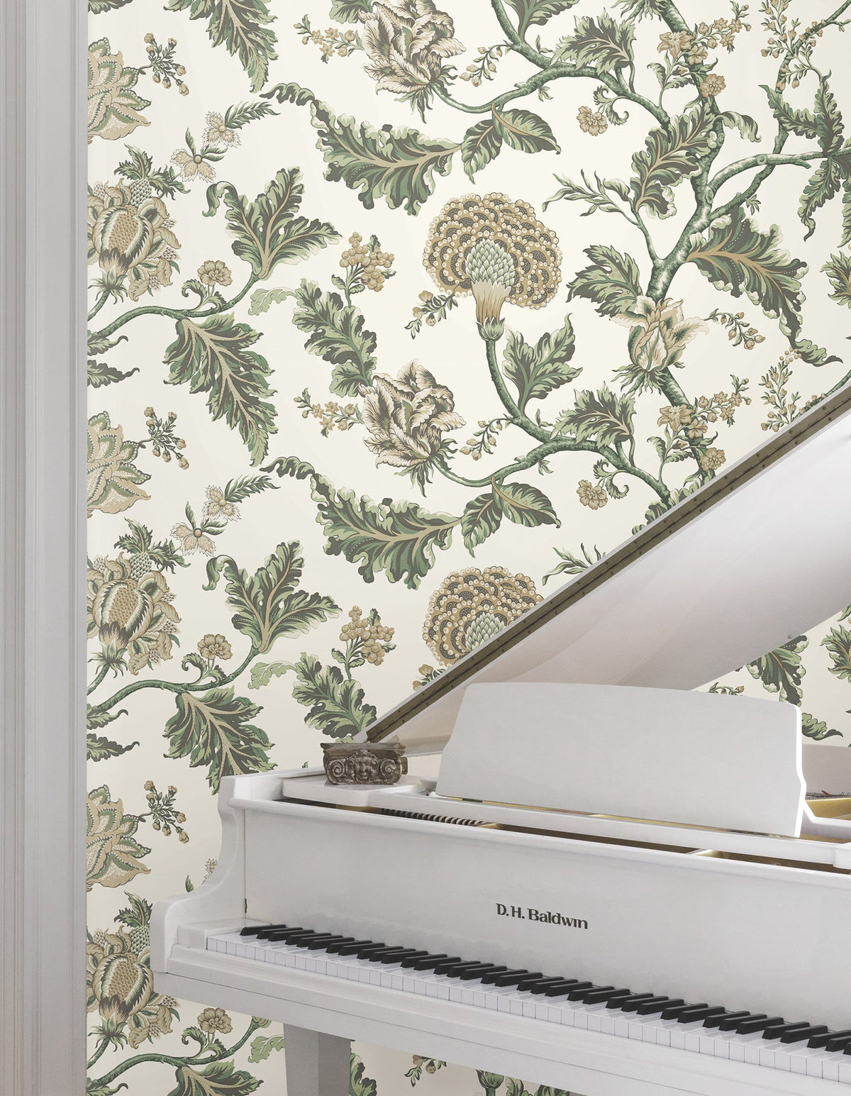 MX9626W Monroe Green Astoria Wallpaper by York Wallcoverings