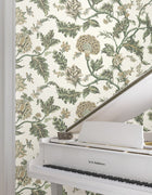 MX9626W Monroe Green Astoria Wallpaper by York Wallcoverings