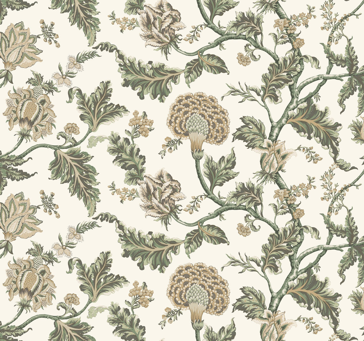 MX9626W Monroe Green Astoria Wallpaper by York Wallcoverings