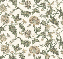 MX9626W Monroe Green Astoria Wallpaper by York Wallcoverings