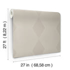 MX9632 Diamond Legacy Taupe Astoria Wallpaper by York Wallcoverings