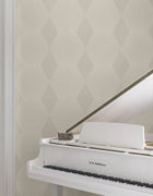 MX9632 Diamond Legacy Taupe Astoria Wallpaper by York Wallcoverings