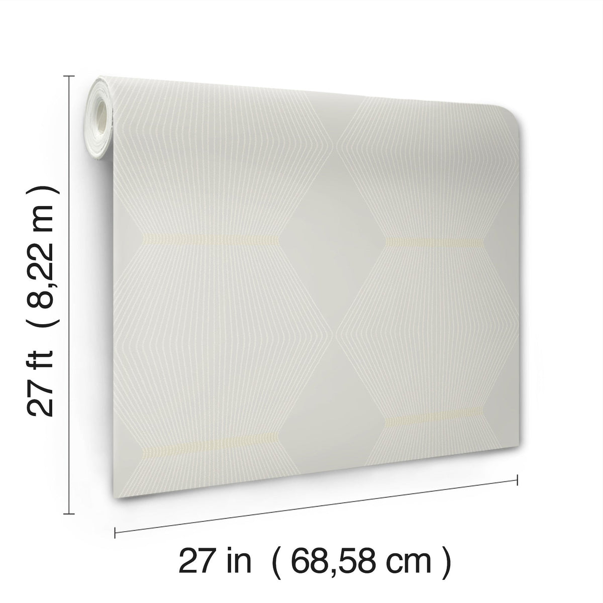 MX9633 Diamond Legacy Soft Grey Astoria Wallpaper by York Wallcoverings