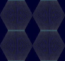 MX9635 Diamond Legacy Navy Astoria Wallpaper by York Wallcoverings