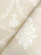 MX9641 Royal Damask Beige Astoria Wallpaper by York Wallcoverings