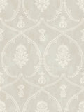 Royal Damask Soft Grey Astoria Wallpaper by York Wallcoverings