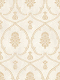 Royal Damask Soft Gold Astoria Wallpaper by York Wallcoverings