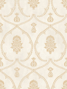 MX9643 Royal Damask Soft Gold Astoria Wallpaper by York Wallcoverings