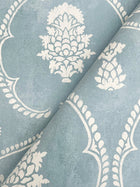 MX9644 Royal Damask Blue Astoria Wallpaper by York Wallcoverings