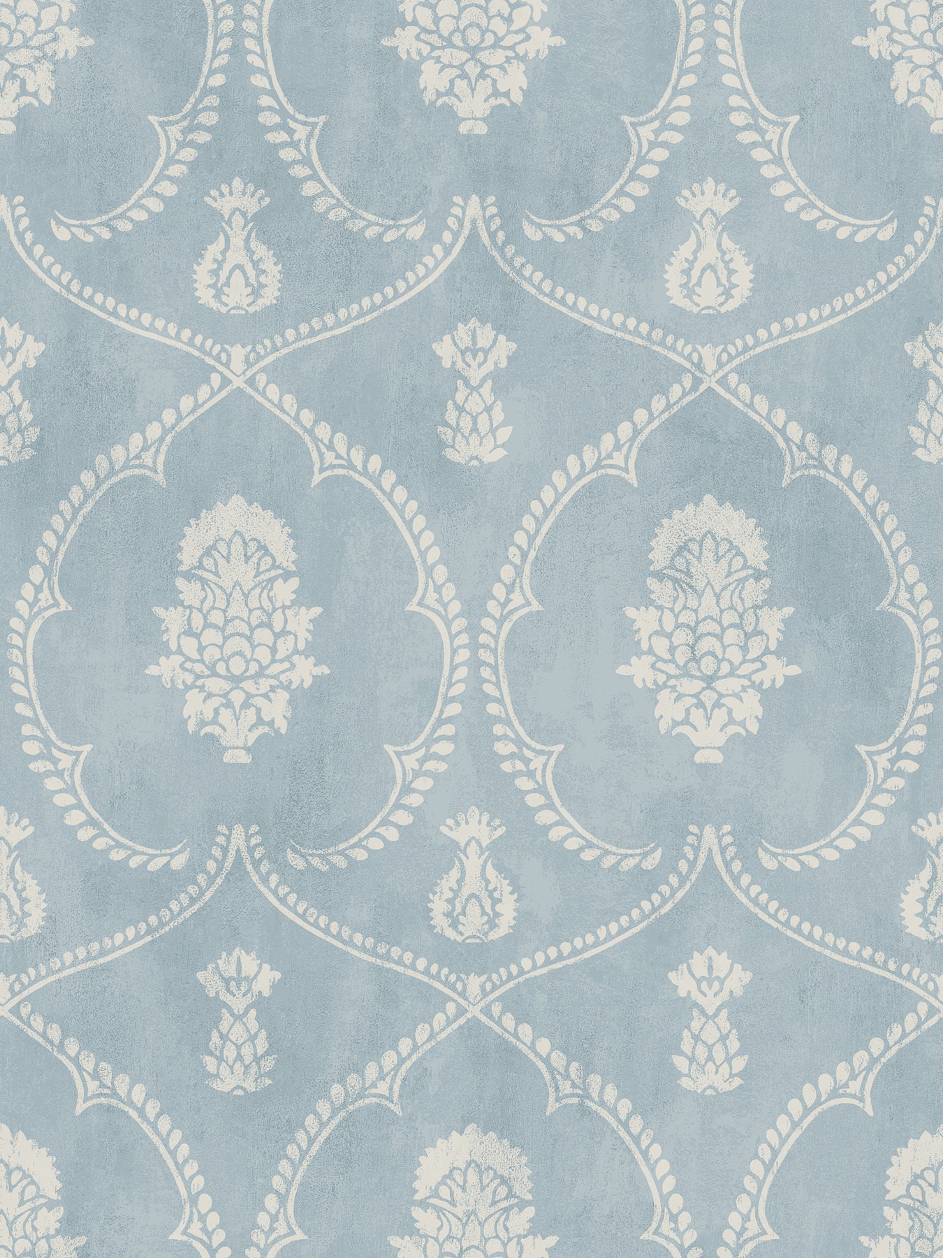 MX9644 Royal Damask Blue Astoria Wallpaper by York Wallcoverings