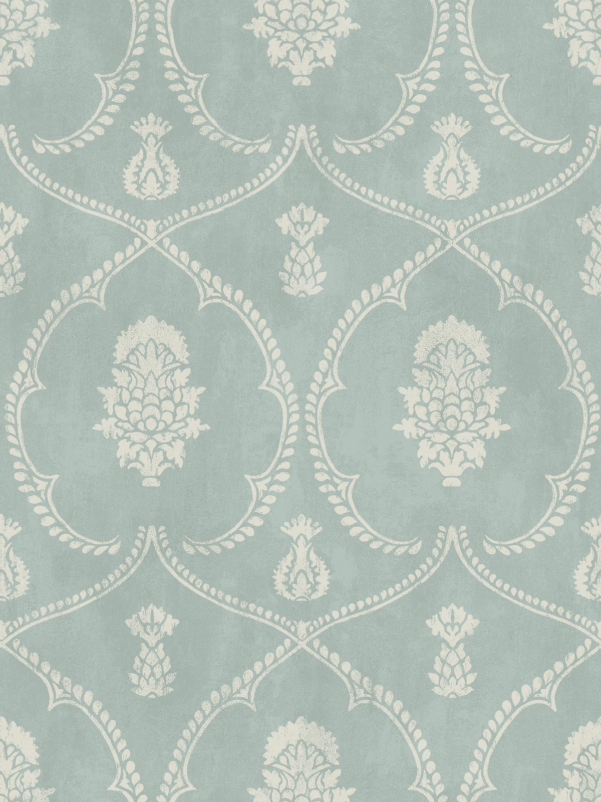 MX9645 Royal Damask Jade Astoria Wallpaper by York Wallcoverings