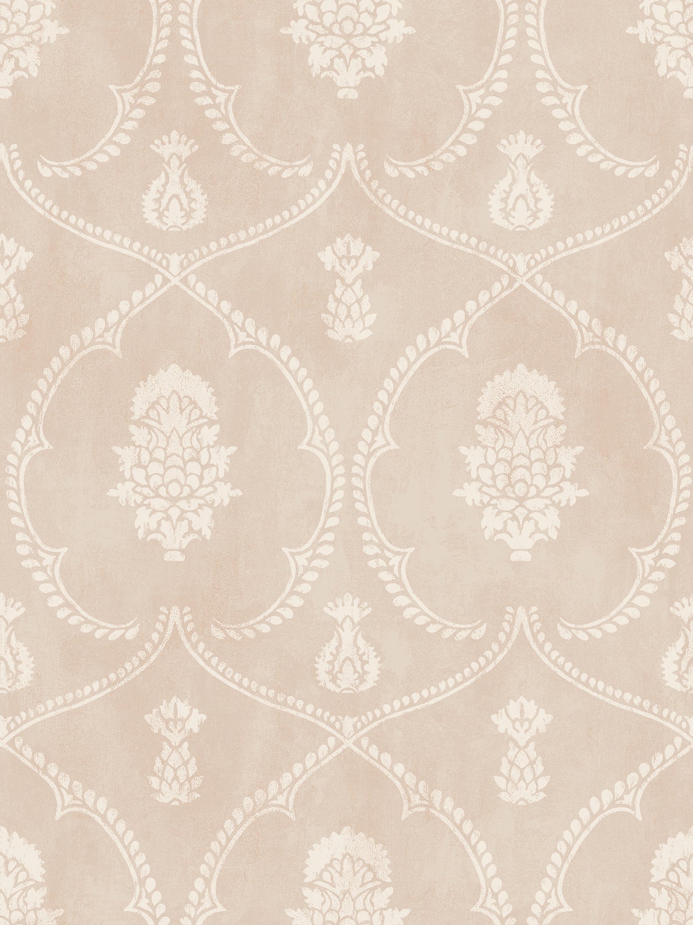 MX9646 Royal Damask Blush Astoria Wallpaper by York Wallcoverings