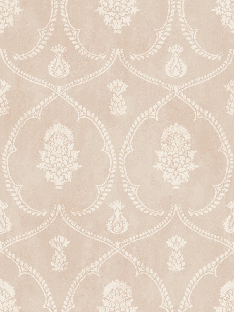 MX9646 Royal Damask Blush Astoria Wallpaper by York Wallcoverings