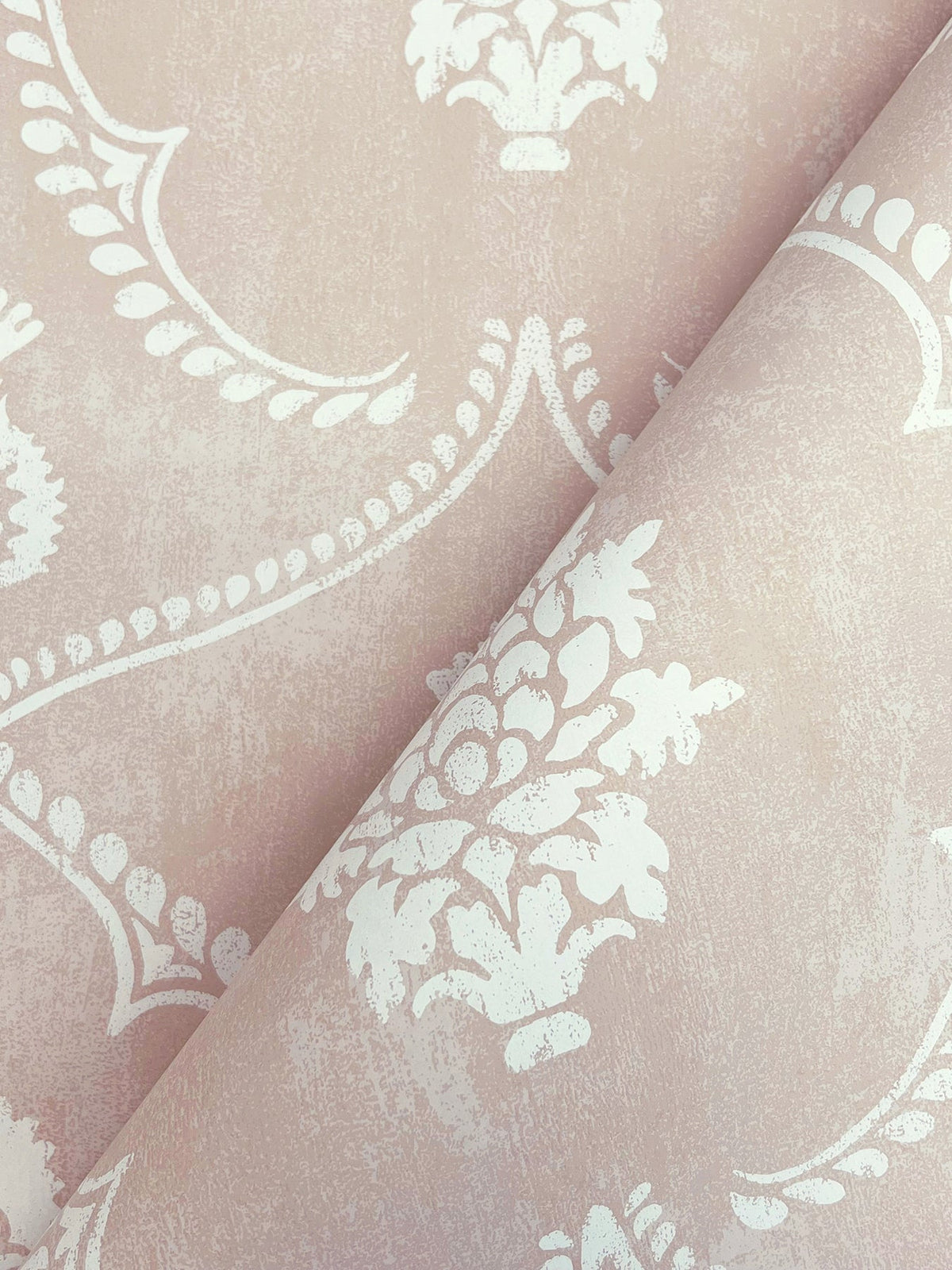 MX9646 Royal Damask Blush Astoria Wallpaper by York Wallcoverings