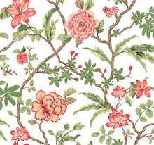 MX9651 Courtyard Botanical Rose Astoria Wallpaper by York Wallcoverings