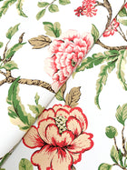 MX9651 Courtyard Botanical Rose Astoria Wallpaper by York Wallcoverings