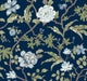 Courtyard Botanical Navy Astoria Wallpaper by York Wallcoverings