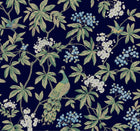 MX9661 Peacock Estate Navy Astoria Wallpaper by York Wallcoverings