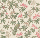MX9665 Peacock Estate Cream Astoria Wallpaper by York Wallcoverings