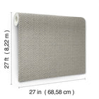 MX9671 Regent Charcoal Astoria Wallpaper by York Wallcoverings