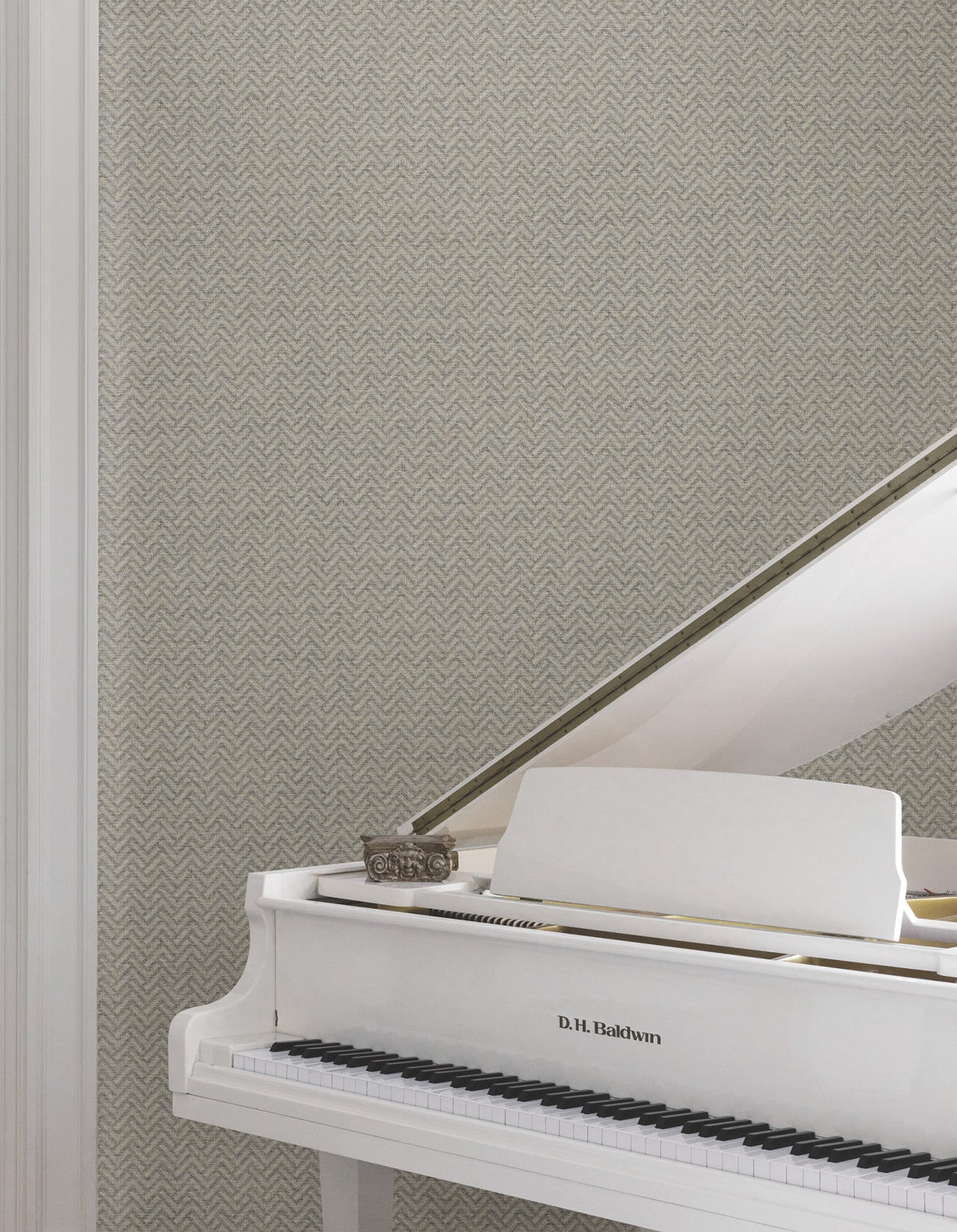 MX9671 Regent Charcoal Astoria Wallpaper by York Wallcoverings