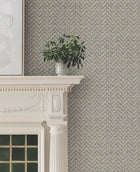 MX9671 Regent Charcoal Astoria Wallpaper by York Wallcoverings