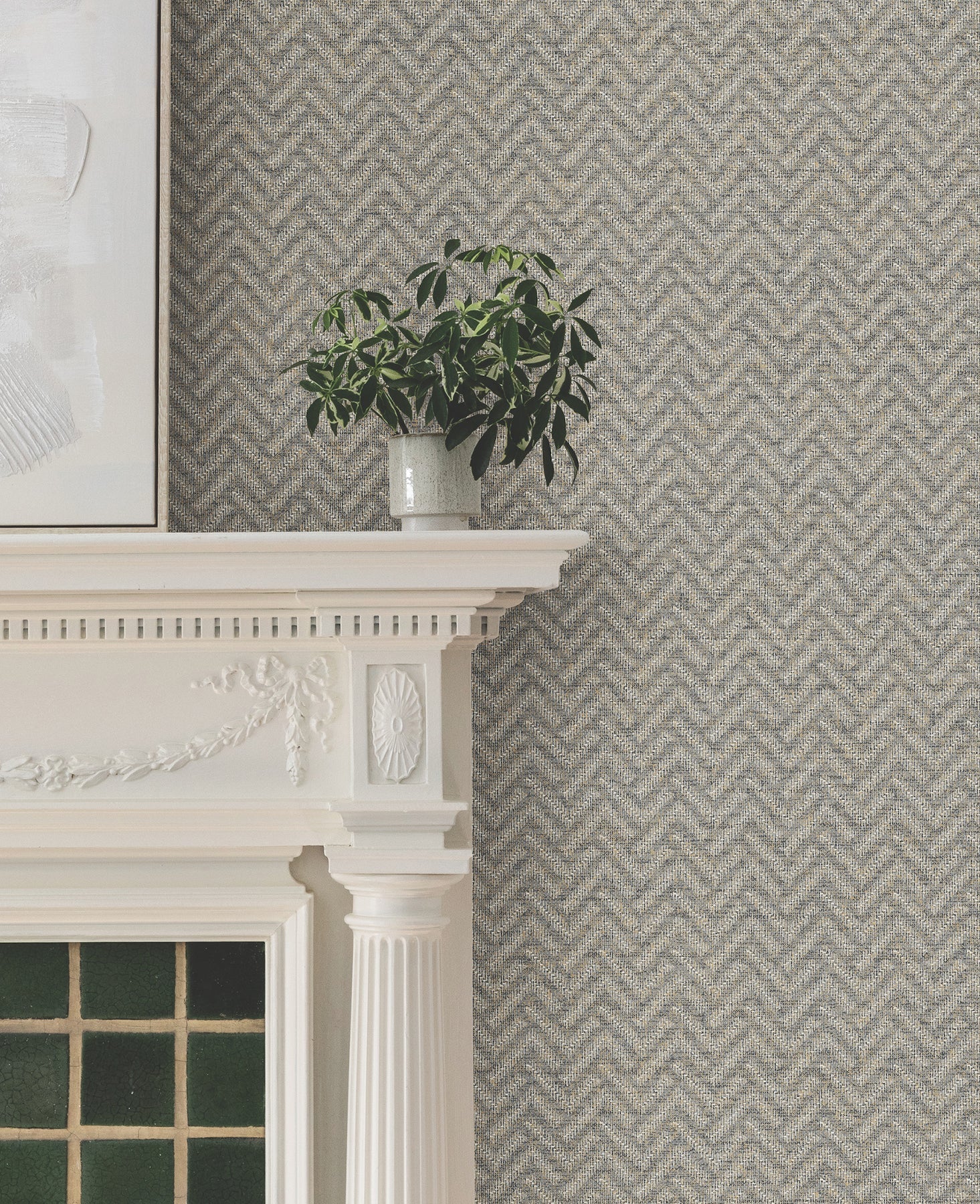 MX9671 Regent Charcoal Astoria Wallpaper by York Wallcoverings