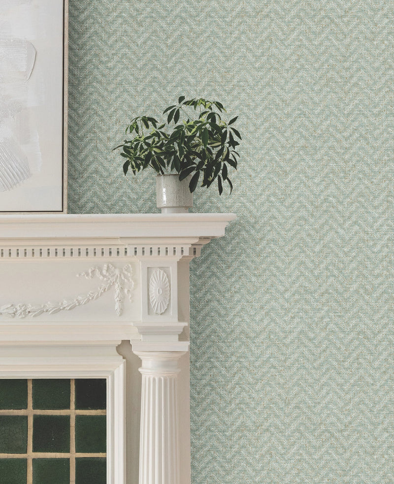 MX9672 Regent Jade Astoria Wallpaper by York Wallcoverings