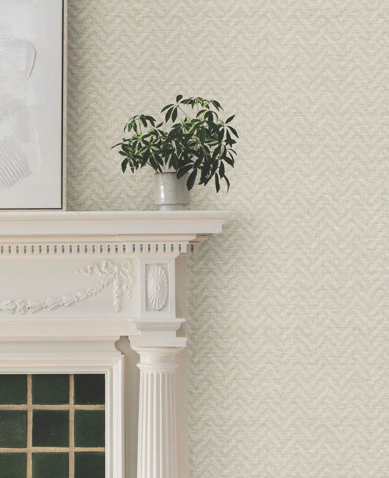 MX9674 Regent Soft Grey Astoria Wallpaper by York Wallcoverings