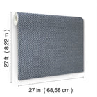 MX9675 Regent Navy Astoria Wallpaper by York Wallcoverings