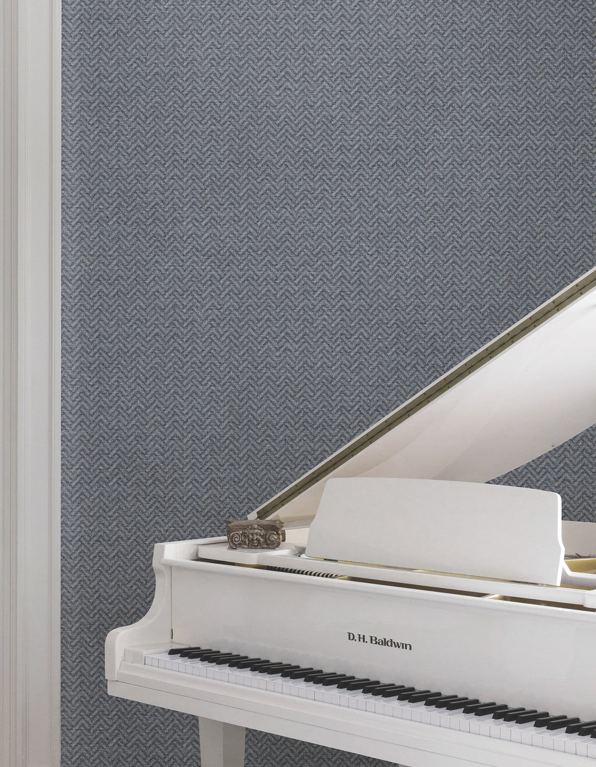 MX9675 Regent Navy Astoria Wallpaper by York Wallcoverings