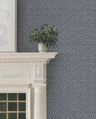 MX9675 Regent Navy Astoria Wallpaper by York Wallcoverings