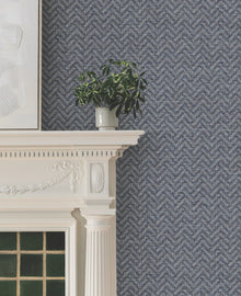 MX9675 Regent Navy Astoria Wallpaper by York Wallcoverings