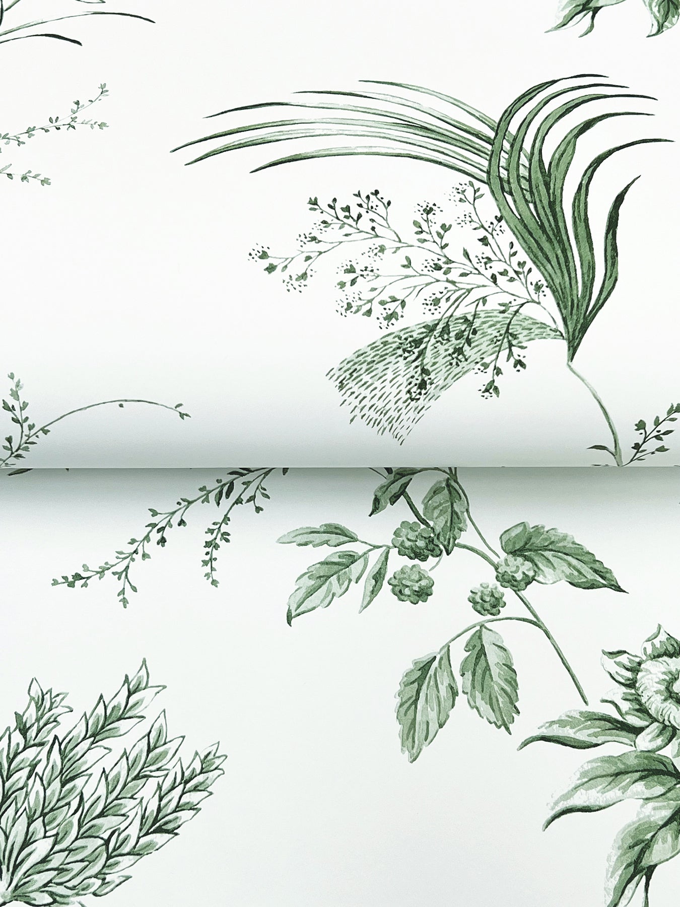 MX9680 Floral Lace Green Astoria Wallpaper by York Wallcoverings