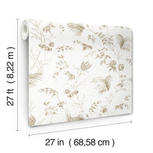 MX9681 Floral Lace Taupe Astoria Wallpaper by York Wallcoverings