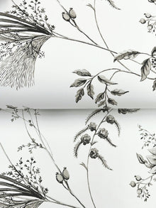 MX9682 Floral Lace Black Astoria Wallpaper by York Wallcoverings
