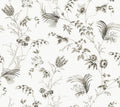 Floral Lace Black Astoria Wallpaper by York Wallcoverings