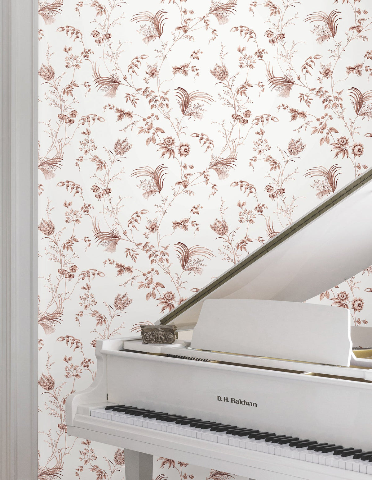 MX9684 Floral Lace Brick Astoria Wallpaper by York Wallcoverings