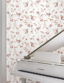 MX9684 Floral Lace Brick Astoria Wallpaper by York Wallcoverings