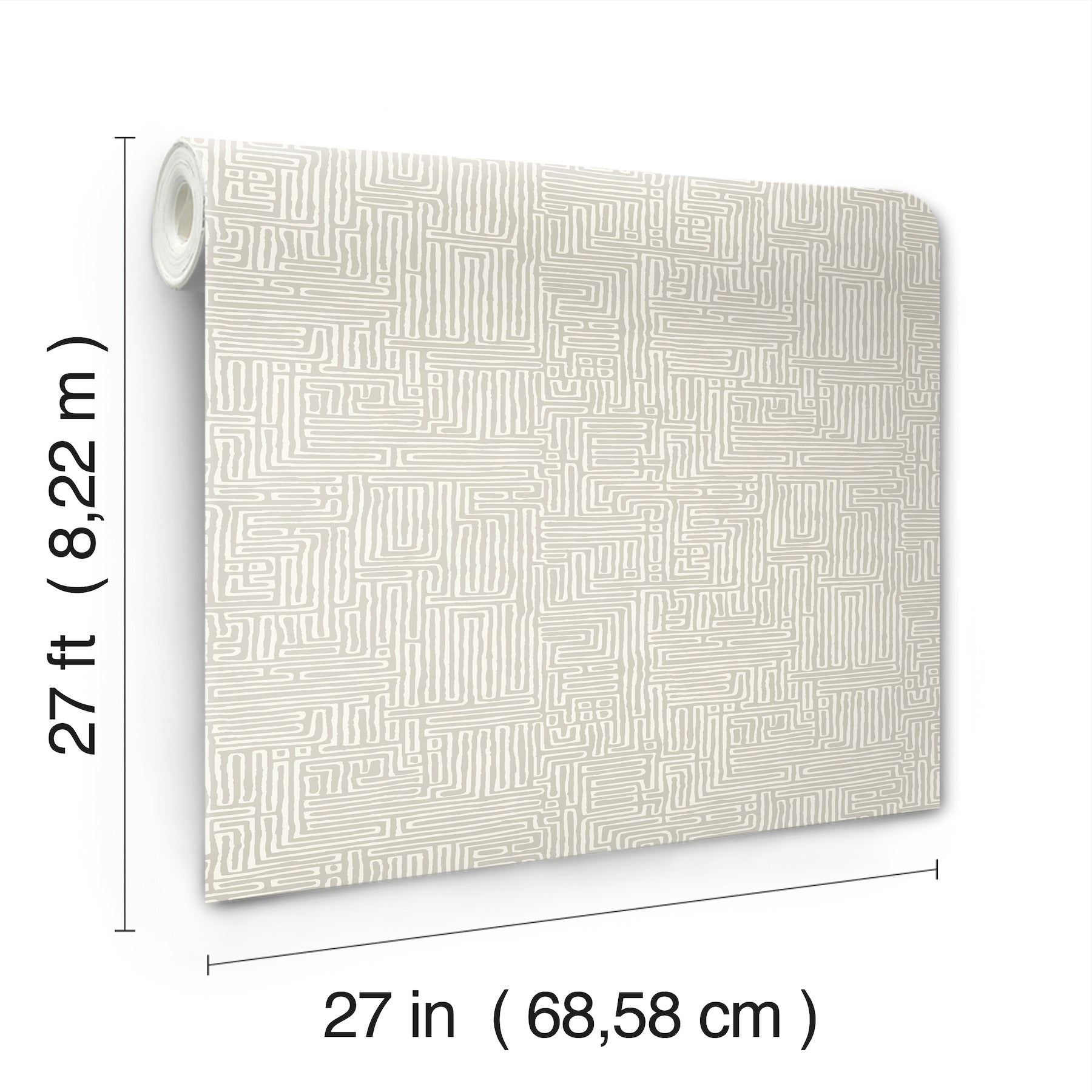MX9685 Passages Taupe Astoria Wallpaper by York Wallcoverings