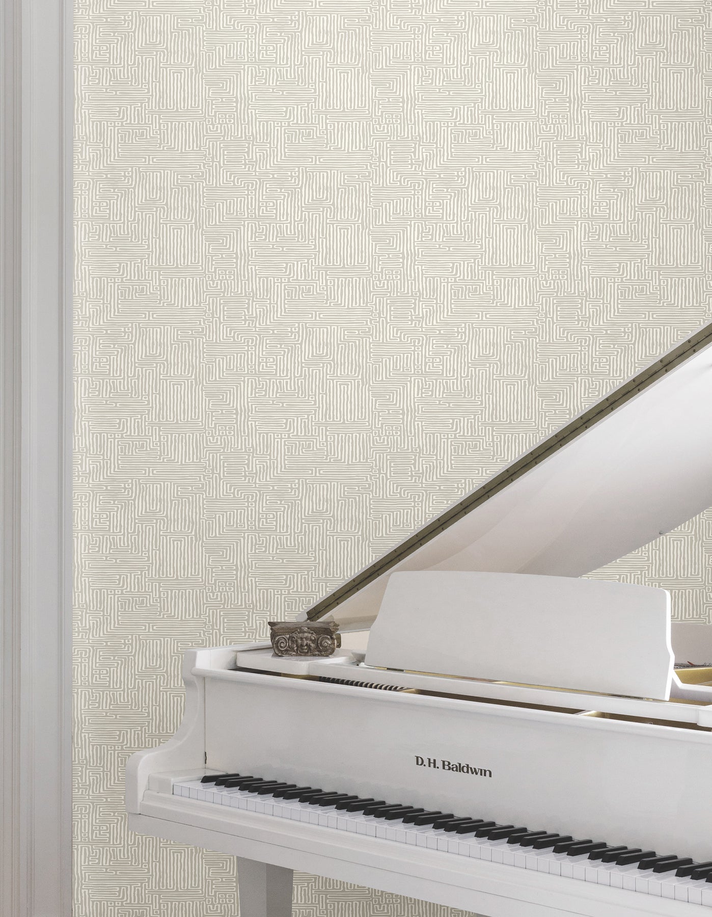 MX9685 Passages Taupe Astoria Wallpaper by York Wallcoverings